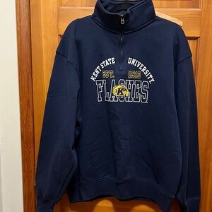 Jansport Navy Kent State University Half Zip Sweatshirt